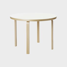 artek アルテック 丸 ラウンド テーブル ダイニング 90A 白 ホワイト 100cm / artek アアルト [ 丸型 テーブル 丸テーブル アルテック ダイニングテーブル おしゃれ 100 110 ]