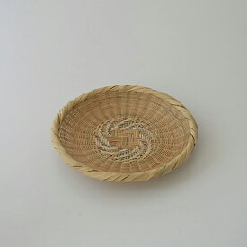 そば ざる 蕎麦 皿｜山梨 富士｜スズ竹細工 丸ざる 20cm [そば ざる/蕎麦 皿はスズ竹細工]