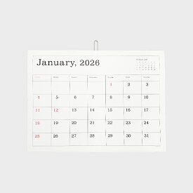 Ando Gallery 葛西薫 壁掛け カレンダー 2026 【罫あり】