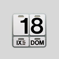 【￥100ｸｰﾎﾟﾝ】DANESE　ダネーゼ/ENZO MARI/万年カレンダー 壁掛け/FORMOSA フォルモサ [万年カレンダー 壁掛け はDANESE　ダネーゼ]