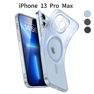 iPhone 13 Pro Max P[X NA ^ ϏՌ Jo[bMagSafeΉb΂݂ɂ TPUf X y fUC