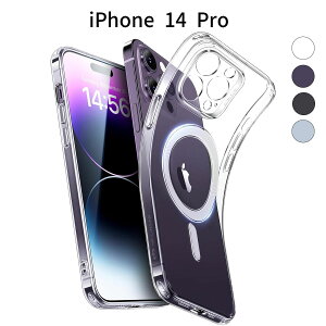iPhone 14 Pro P[X NA ^ ϏՌ Jo[bMagSafeΉb΂݂ɂ TPUf y X fUC