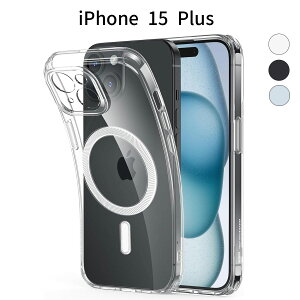 iPhone 15 Plus P[X NA ^ ϏՌ Jo[bMagSafeΉ TPUfށb΂݂ɂ y X GANbV\