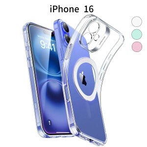 iPhone 16 P[X NA ^ ϏՌ Jo[bMagSafeΉ TPUfށb΂ݖh~ y X JیfUC