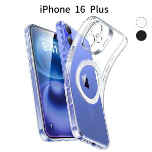 iPhone 16 Plus P[X NA ^ ϏՌ Jo[bMagSafeΉ TPUfށb΂ݖh~ y X Jی݌v