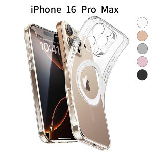 iPhone 16 Pro Max P[X NA ^ ϏՌ Jo[bMagSafeΉ TPUfށb΂ݖh~ y X Jی݌v