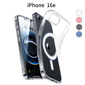 iPhone 16e P[X NA ^ ϏՌ Jo[bMagSafeΉ TPUfށb΂ݖh~ y X wh~fUC