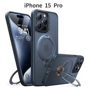 iPhone 15 Pro P[X X^ht MagSafeΉ ϏՌ Jo[b[}C360°]X^h ^ wh~ ČRMILKi擾