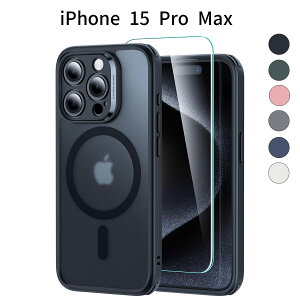 iPhone 15 Pro Max P[XbMagSafeΉ }bgP[XbیtBt 4in1ZbgbϏՌ wh~ Xgbvz[t