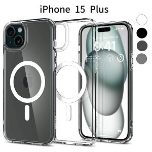 iPhone 15 Plus P[XbMagSafeΉ NA ϏՌ ČRMILKi擾bϖh~ Xgbvz[t d\ Yی CX[dΉ Jo[