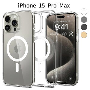 iPhone 15 Pro Max P[XbMagSafeΉ NA ϏՌ ČRMILKi擾bϖh~ Xgbvz[t d\ Yی CX[dΉ Jo[
