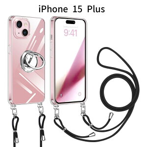 iPhone 15 Plus P[XbNA Jo[bV_[XgbvOX^htbϏՌ TPU+PC\