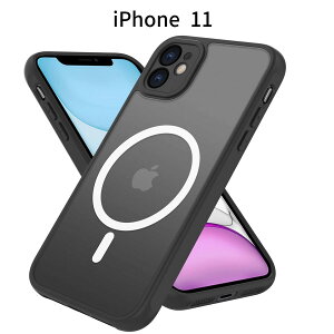 iPhone 11 P[Xb }bg MagSafeΉ Jo[bϏՌ TPU+PC\bCX[dΉ