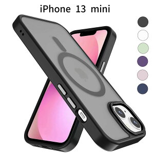 iPhone 13 mini P[Xb }bg MagSafeΉ Jo[bϏՌ TPU+PC\bCX[dΉ