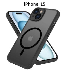 iPhone 15 P[Xb }bg MagSafeΉ Jo[bϏՌ TPU+PC\bCX[dΉ