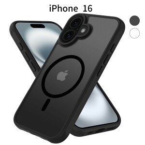 iPhone 16 P[Xb }bg MagSafeΉ Jo[bϏՌ TPU+PC\bCX[dΉ