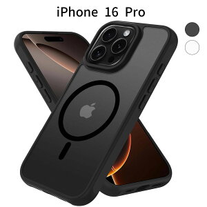 iPhone 16 Pro P[Xb }bg MagSafeΉ Jo[bϏՌ TPU+PC\bCX[dΉ