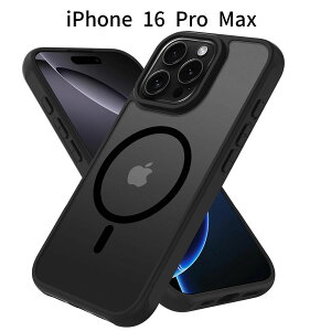 iPhone 16 Pro Max P[Xb }bg MagSafeΉ Jo[bϏՌ TPU+PC\bCX[dΉ