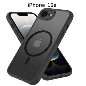 iPhone 16e P[Xb }bg MagSafeΉ Jo[bϏՌ TPU+PC\bCX[dΉ