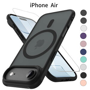 iPhone Air P[Xb }bg MagSafeΉ Jo[bϏՌ TPU+PC\bCX[dΉ