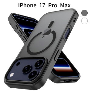 iPhone 17 Pro Max P[Xb }bg MagSafeΉ Jo[bϏՌ TPU+PC\bCX[dΉ