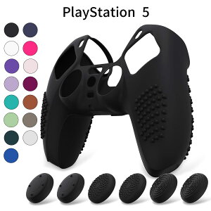 PlayStation 5 DualSense �R���g���[���[ �V���R���J�o�[ 3D�X�^�b�Y�f�U�C�� ����~�� �e�w�O���b�v�L���b�v�t�� PS5�v���C�X�e�[�V����5