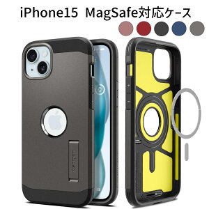 iPhone 15 P[XbMagSafeΉE}OlbgbLbNX^htE2w\EϏՌbh~EJیb^tA[}[݌viSpigen MagFitjbCX[dΉ