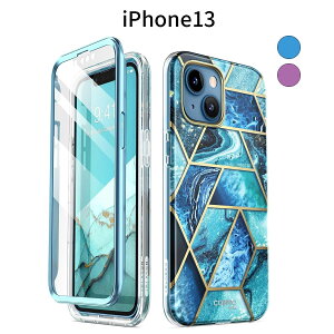 iPhone 13 ケース|6.7インチ対応・2022年モデル|米軍MIL規格取得|画面保護フィルム付き|PC+TPU三重構造|耐衝撃・ワイヤレス充電対応|おしゃれ かわいい 女性向け