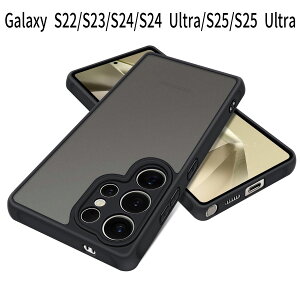 Galaxy S22/S23/S24/S24 Ultra/S25/S25 Ultra P[X bϏՌ ~ wh~ TPU+PCf }bg NA wʃJo[ Xgbvz[t