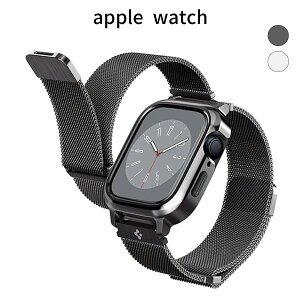 Spigen Apple Watch oȟ^ P[X 44mm 45mm Ή | XeXX`[oh | ϏՌ d\ | Apple Watch 9/8/7/SE2/SE/6/5/4