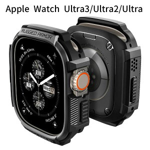 Apple Watch Ultra3 / Ultra2 / Ultra �Ή� �P�[�X 49mm�b�Ռ��z�������h�~ TPU�J�o�[�b�J�[�{���� ���M�b�h�f�U�C��