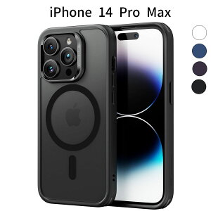 iPhone 14 Pro Max �P�[�X|MagSafe�Ή� �ϏՌ� �N���A �w�ʋ���