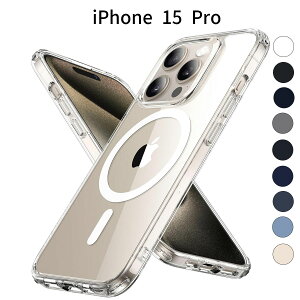 iPhone 15 Pro �P�[�X|MagSafe�Ή� �ϏՌ� �N���A �w�ʋ���