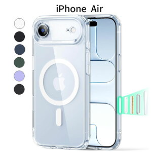 iPhone Air �P�[�X|MagSafe�Ή� �ϏՌ� �N���A �w�ʋ���