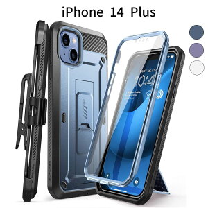 iPhone 14 Plus �P�[�X|�S�ʕی� �ϏՌ� �t�B������̌^ �N���b�v�t��