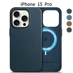 iPhone 15 Pro �P�[�X �{�v ���U�[ MagSafe�Ή� ���^ �ϏՌ� �J�����ی�