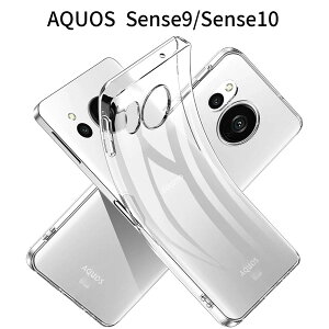 AQUOS Sense9/Sense10 �N���A TPU �P�[�X ���^|�����\�t�g�J�o�[|�ϏՌ��E����~��|���C�����X�[�d�Ή�