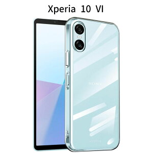 Xperia 10 VI �N���A TPU �P�[�X ���^|�����\�t�g�J�o�[|�ϏՌ��E����~��|���C�����X�[�d�Ή�