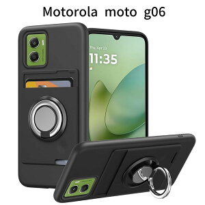 Motorola Moto g06 �P�[�X �����O�t�� �V���R�� �J�[�h���[ �X�^���h�@�\ 360�x��] ����~��