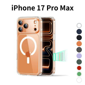 iPhone 17 Pro Max P[X MagSafeΉ ESR ϏՌ NA Jo[ ČRMILKi擾 GAK[hR[i[ ϖh~ wh~ CX[dΉ Qi2.2 25W[dΉ PCwʁ{TPUop[݌v ϋv