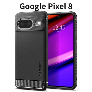Google Pixel 8 Spigen �P�[�X TPU �\�t�g �ČRMIL�K�i �ϏՌ� �Ռ��z�� ���h�~ �J�����ی� Qi�Ή� ���C�����X�[�d ���M�b�h�E�A�[�}�[ �}�b�g�u���b�N ACS06277