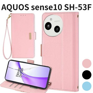AQUOS sense10 SH-53F �P�[�X �蒠�^ Cobeimisr �J�[�h���[ �X�g���b�v�t�� �}�O�l�b�g �J�o�[ �s���N SIM�t���[ docomo au SoftBank�Ή�