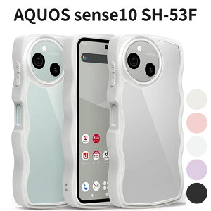AQUOS sense10 SH-53F �P�[�X �N���A ���킢�� �g�^ �X�}�z�J�o�[ ���^ �y�� �ϏՌ� �X�g���b�v�z�[���t�� ���� �z���C�g SHG14 SH-M29