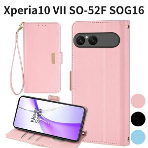 Xperia10 VII SO-52F SOG16 �P�[�X �蒠�^ �J�[�h���[ �}�O�l�b�g �X�g���b�v�t�� �s���N Xperia10VII docomo SOG16 au SIM�t���[