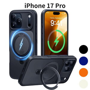 iPhone 17 Pro CASEKOO P[X MagSafeΉ X^h@\t  }bgH ČRMILKi ی 25W}[dΉ Jی Xgbvz[t ubN