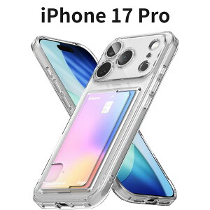 iPhone 17 Pro P[X Ringke FUSION CARD NA J[h[1 ϏՌ ΂݂ɂ Xgbvz[t X}zJo[  h~ Ϗ TPU+PCf