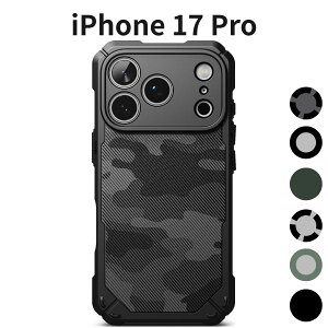 iPhone 17 Pro P[X Ringke RUGGED GEAR Xgbvt ϏՌ y TPU Jی | ΂ߊ| NX{fB X}zJo[ Camo Black
