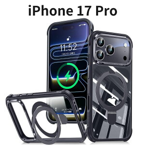 iPhone 17 Pro P[X MagSafeΉ ČRMILKi X^h@\ NA ϏՌ ϖh~ Yی CX[dΉ 6.3C` ACtH17v Jo[ ubN