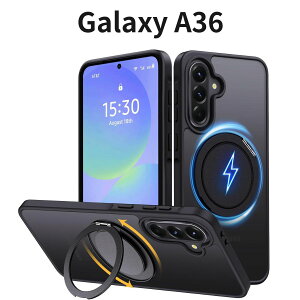 Galaxy A36 P[X MagSafeΉ 360°]X^ht ČRMILKi }bg Sʕی CX[dΉ A56 5GΉ ubN Holidi