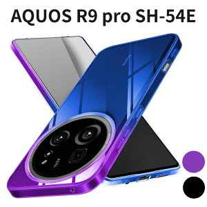 AQUOS R9 pro SH-54E P[X NA ^ TPU Jo[ ϏՌ Of[V ΂ݖh~ y Jی CX[dΉ p[vu[
